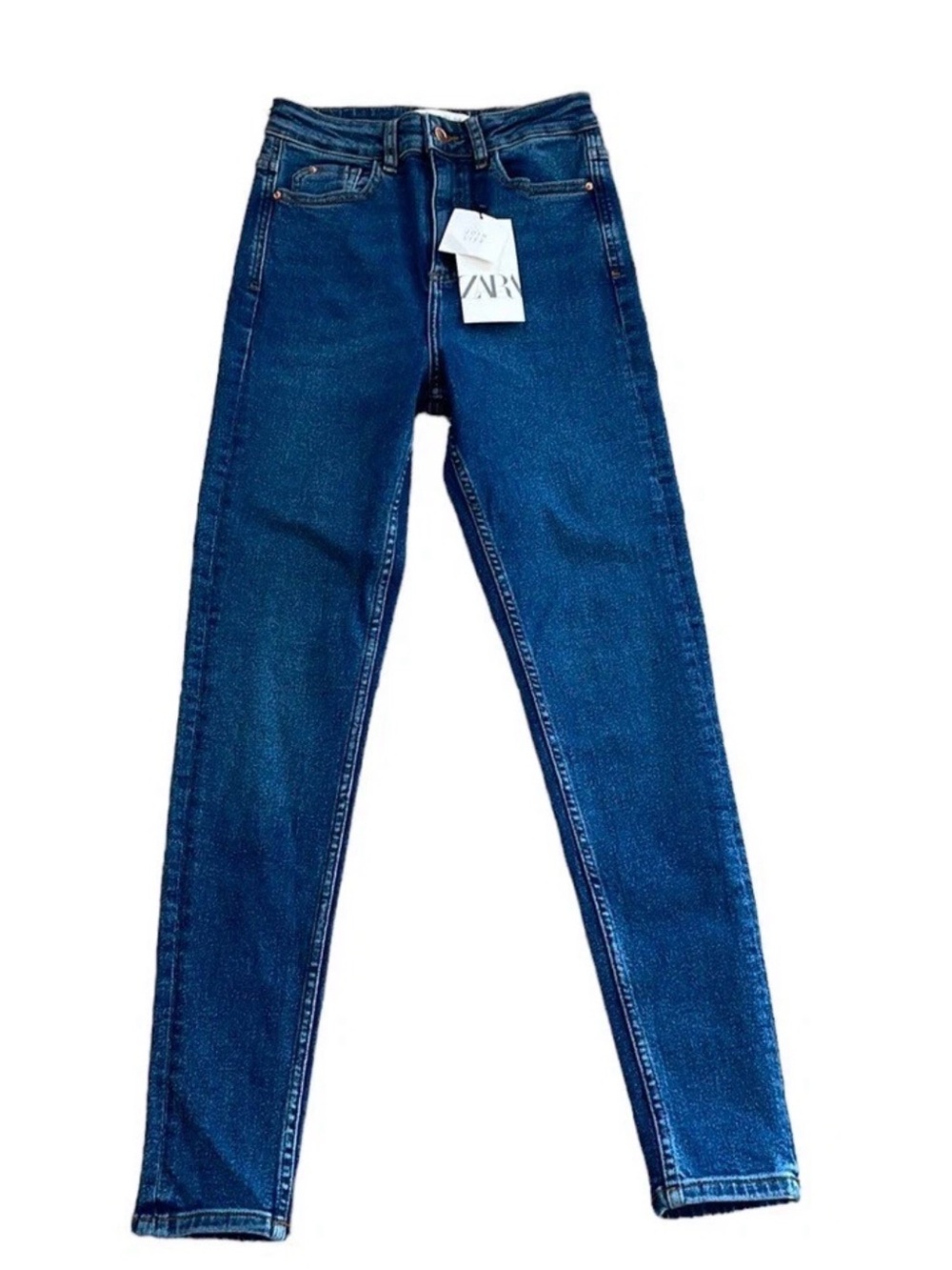 ZARA Skinny Jeans in Deep Blue Denim